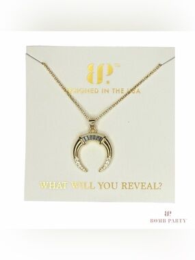 Necklace Bomb Party BP Vermeil Horseshoe - NK25655 - Effortless Win